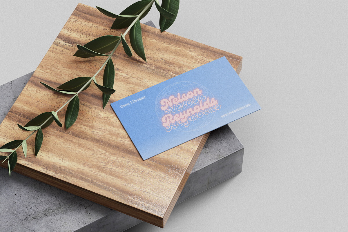 Retro Business Card Template, a Business Card Template by INRASSION (Photo 3 of 6)