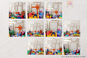 Colorful Frame Mockup Festive Party, a Household Mockup by Stykke Studio (Thumbnail 6 of 7)