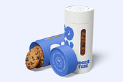 Cookie Tube Packaging Mockup, a Packaging Mockup by graphicsauce (Thumbnail 1 of 3)