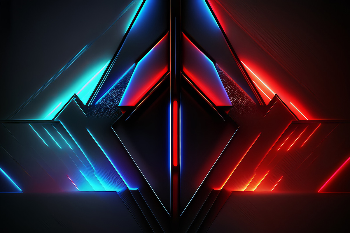 Red and Blue Futuristic Backgrounds, a Background Graphic by Bilgep_design (Photo 3 of 17)