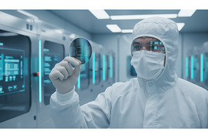 Close up of technician in protective, a Technology Photo by Igor Tichonow