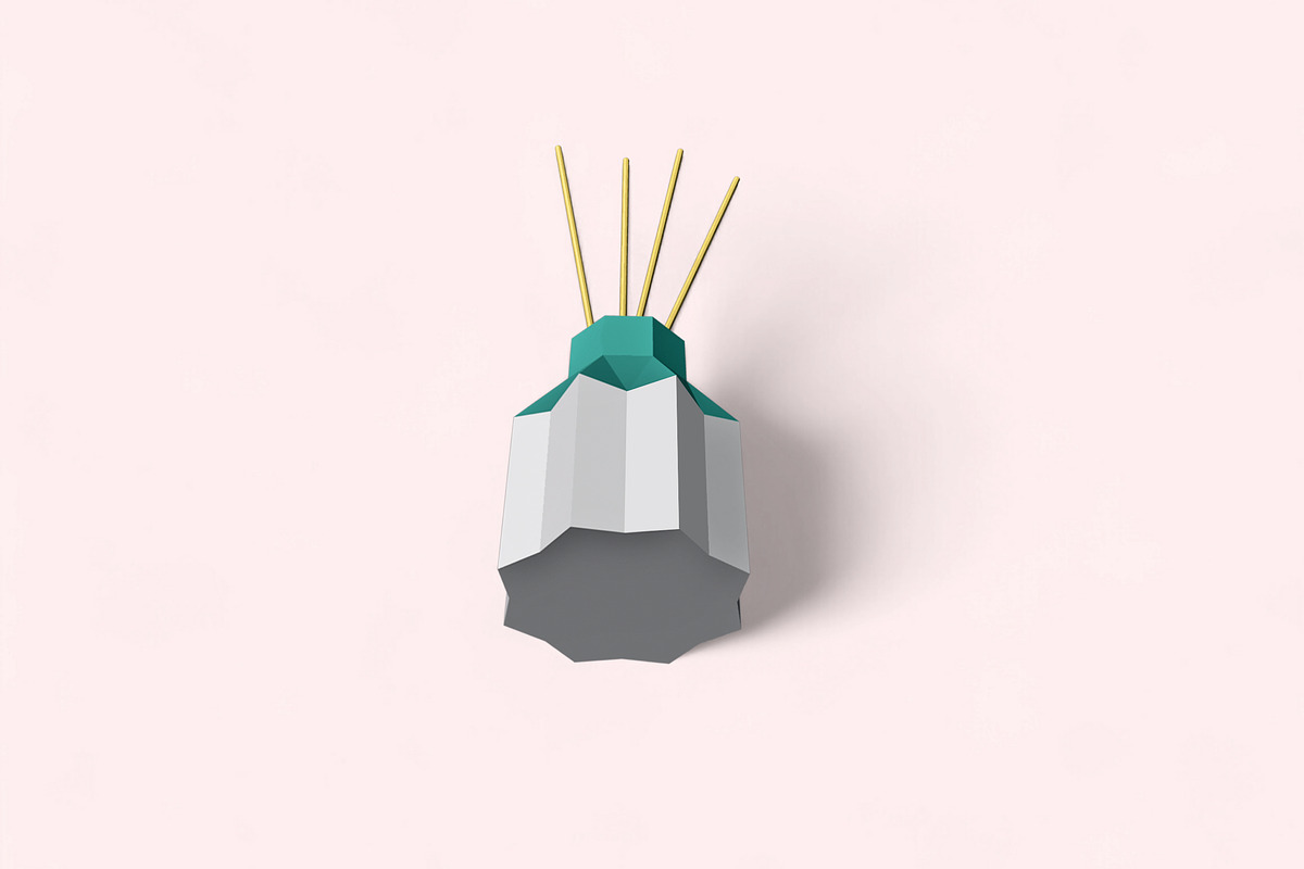 Fluted Vase - 3d papercraft, a Print Template by PAPER amaze (Photo 3 of 5)