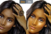 Photo Retouching Photoshop Action preview 5
