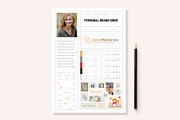 One Page Personal Brand Style Guide, a Stationery Template by Sargatal (Thumbnail 1 of 4)