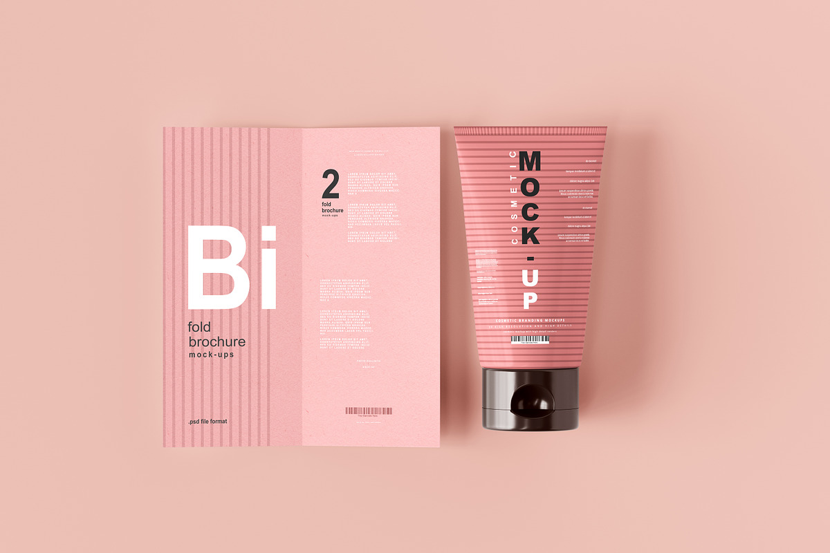250+ Cosmetic Branding Mockup Bundle, a Cups & Container Mockup by pmvch (Photo 123 of 273)