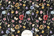 Watercolor Botanical Wildflowers Set, a Decorative Illustration by Carol Lozove (Thumbnail 21 of 36)