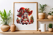 Christmas Girl Gnomes Sublimation, a Seasonal Illustration by Craft Nest (Thumbnail 4 of 5)
