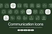 Communication Icon Pack, an Outline Icon by Prosymbols (Thumbnail 1 of 7)