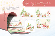 Family Christmas Watercolors Cartoon, a Seasonal Illustration by Elena Malgina Clipart (Thumbnail 17 of 20)