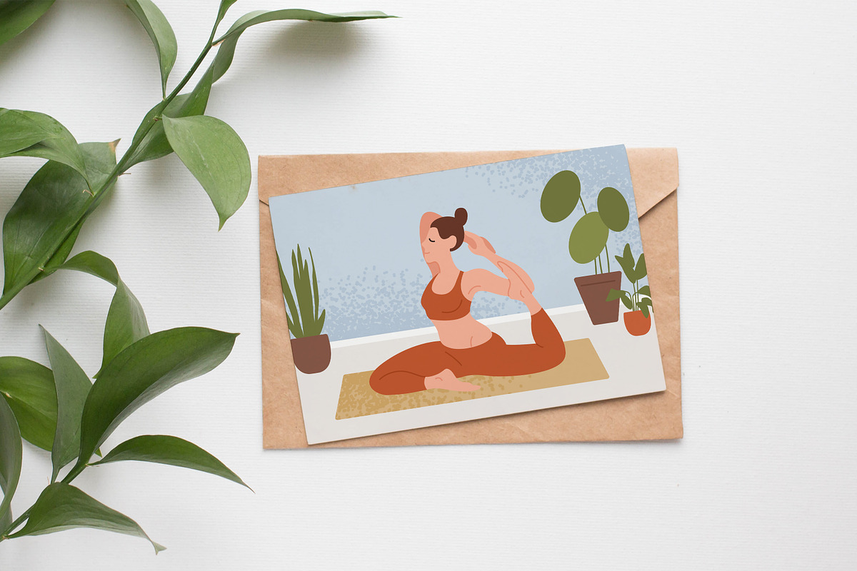 Woman doing morning yoga, a Sport Illustration by Good Studio (Photo 4 of 4)