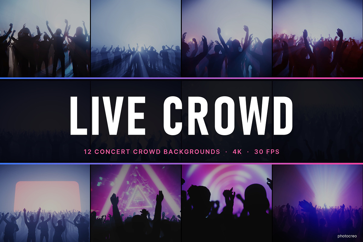 Live Crowd - 12 4K Videos, a Background Graphic by Photocreo Michal Bednarek (Photo 1 of 7)