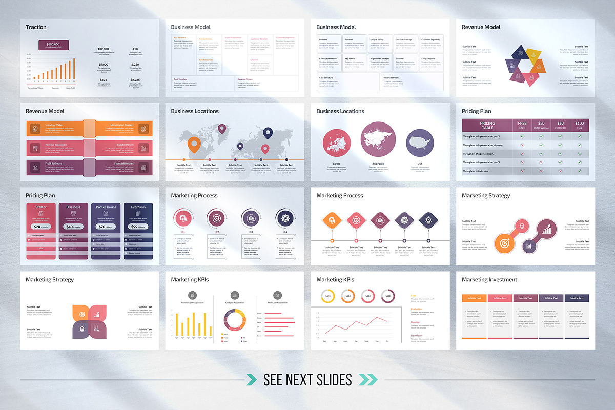 Pitch Deck Presentation Bundle, a Presentation Template by White Graphic (Photo 9 of 13)