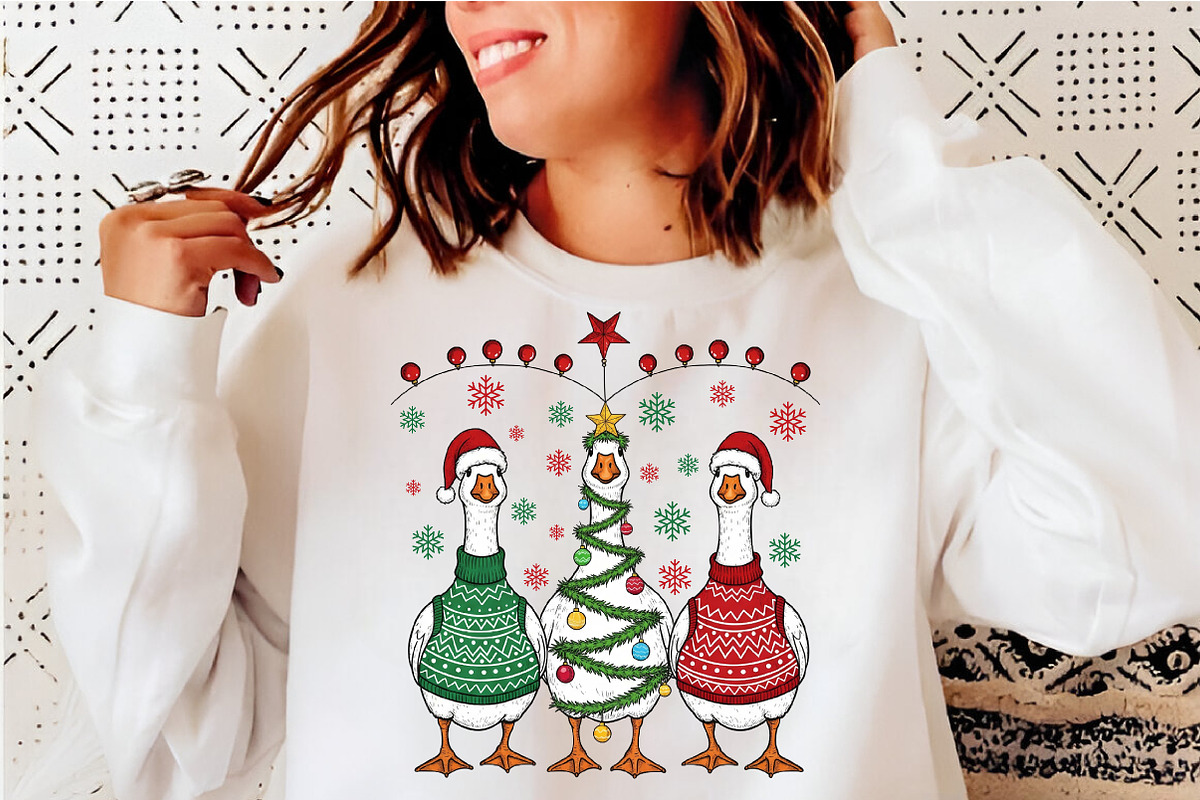 Funny Christmas Goose Png, Christmas, an Illustration by SinaCreation (Photo 5 of 7)