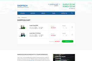 SHOPTECH Clean PSD Tempalate