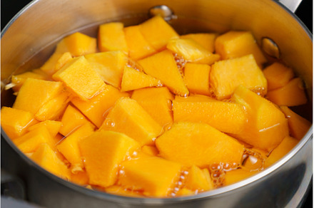 Cooking pumpkin in water, pumpkin, a Food & Drink Photo by darksoul72