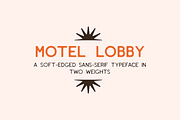 Motel Lobby | Sans-Serif Typeface, a Sans Serif Font by Yesterday's Type (Thumbnail 1 of 4)