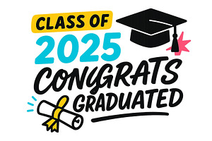 Graduation celebration design for, an Object Illustration by ZinetroN