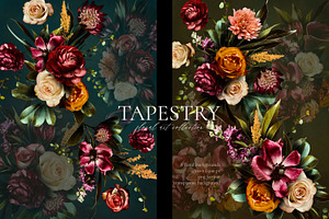 Tapestry Floral Art Collection