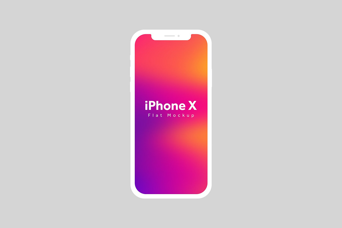 iPhone X, iPhone 11 Flat Mockup, an iPhone Mockup by Big Zone Studio (Photo 3 of 4)