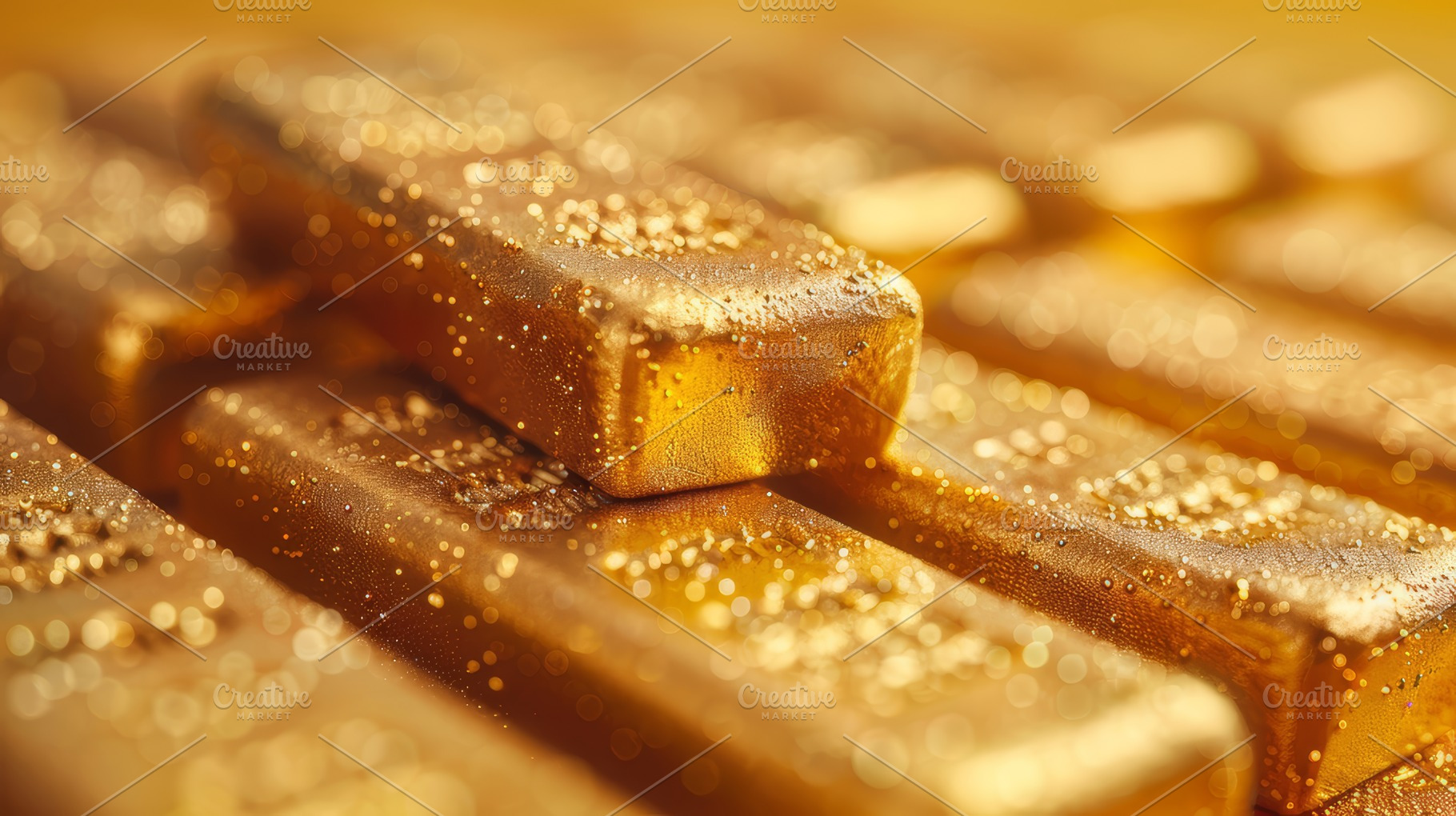 Stack of Shiny Gold Bars on Yellow Background Symbolizing Wealth and Luxury, a Photo by AS photostudio