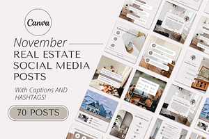 November Real Estate Instagram Posts