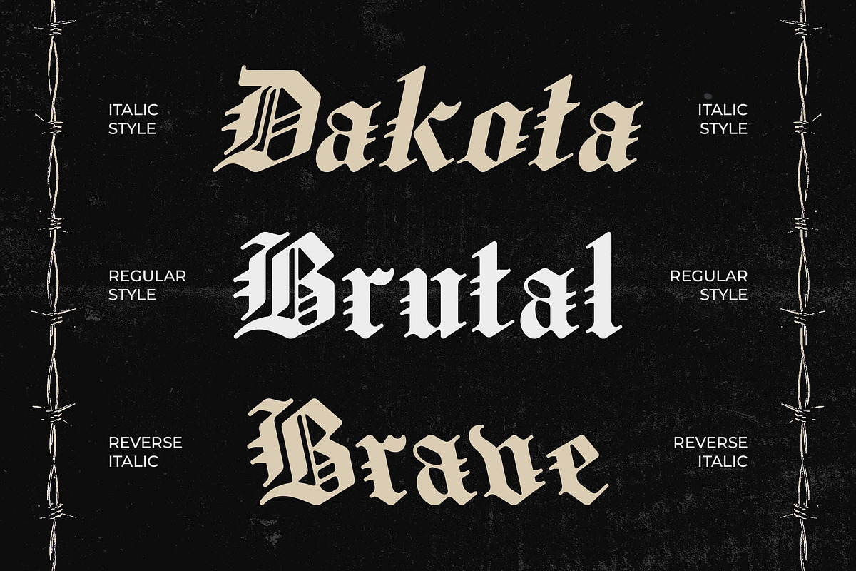 CS Modula – Old English Font, a Blackletter Font by Craft Supply Co. (Photo 2 of 8)