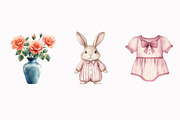 Pink French Nursery Clipart, an Illustration by Design Market (Thumbnail 6 of 6)