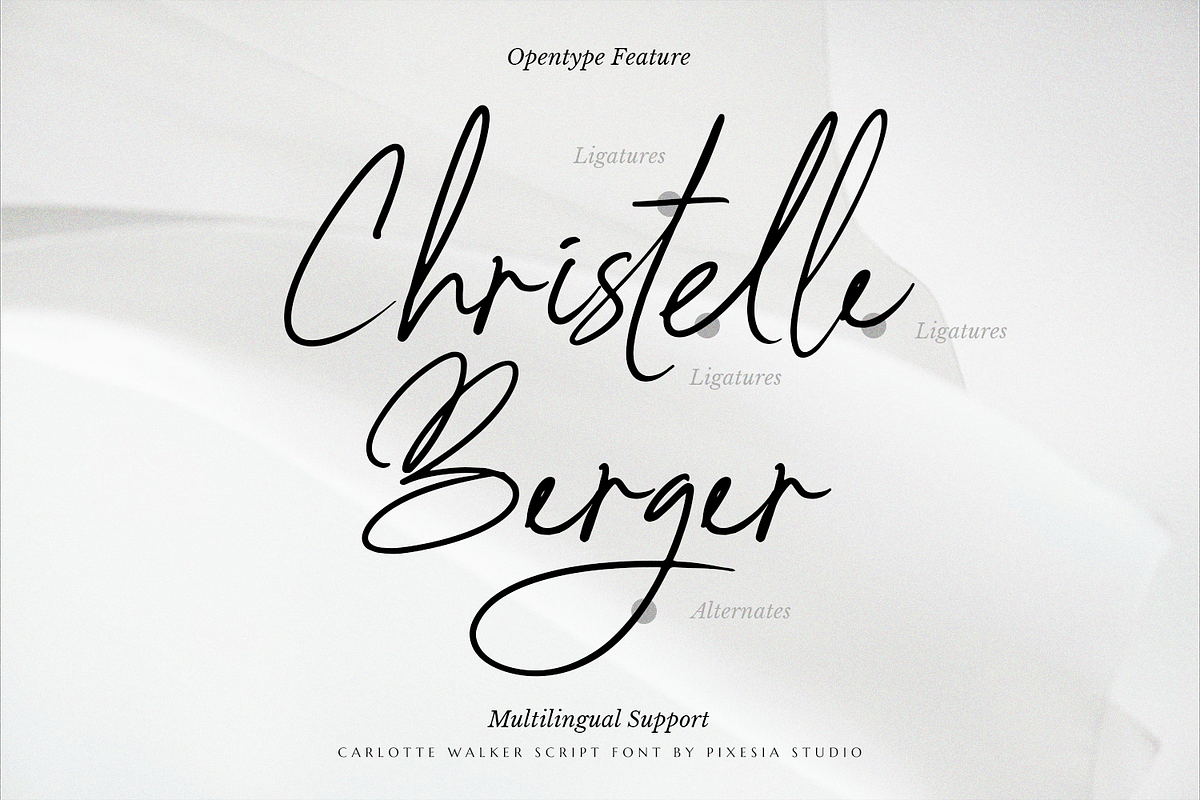 Carlotte Walker Script Business Font, a Handwritten Font by Pixesia Studio (Photo 9 of 10)