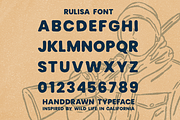 Rulisa Vintage Font and Illustration, a Sans Serif Font by Luthfi Works (Thumbnail 2 of 5)