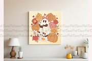 Floral Ghost Halloween PNG Bundle, a Graphic by Pet Cave (Thumbnail 3 of 9)