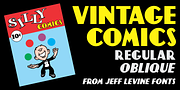 Vintage Comics JNL, a Font by Jeff Levine Fonts (Thumbnail 1 of 5)