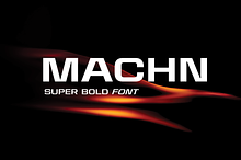 Machn Bold Expanded Sans Serif Font