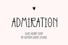 Admiration Cute Heart Font