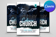 Sunday Service Worship Church Flyer, a Flyer Template by Psd Templates (Thumbnail 2 of 3)