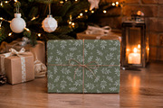 Christmas Floral Clipart & Patterns, a Seasonal Illustration by ArtGiftsStudio (Thumbnail 4 of 5)