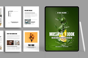 Minimal E-book Layout, an UI Kit Template by ContestDesign