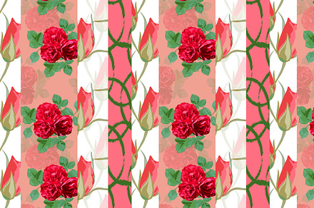 Red Roses Seamless Pattern