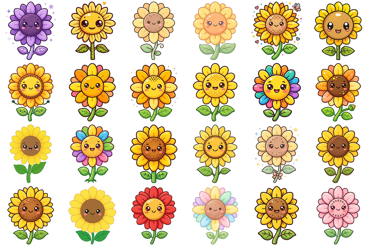 Cute Sunflower Png, an Object Illustration by Forhadx5 (Photo 3 of 6)
