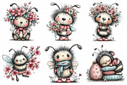 Whimsical Easter Bee Clipart, an Illustration by Daily.Designs (Thumbnail 8 of 8)