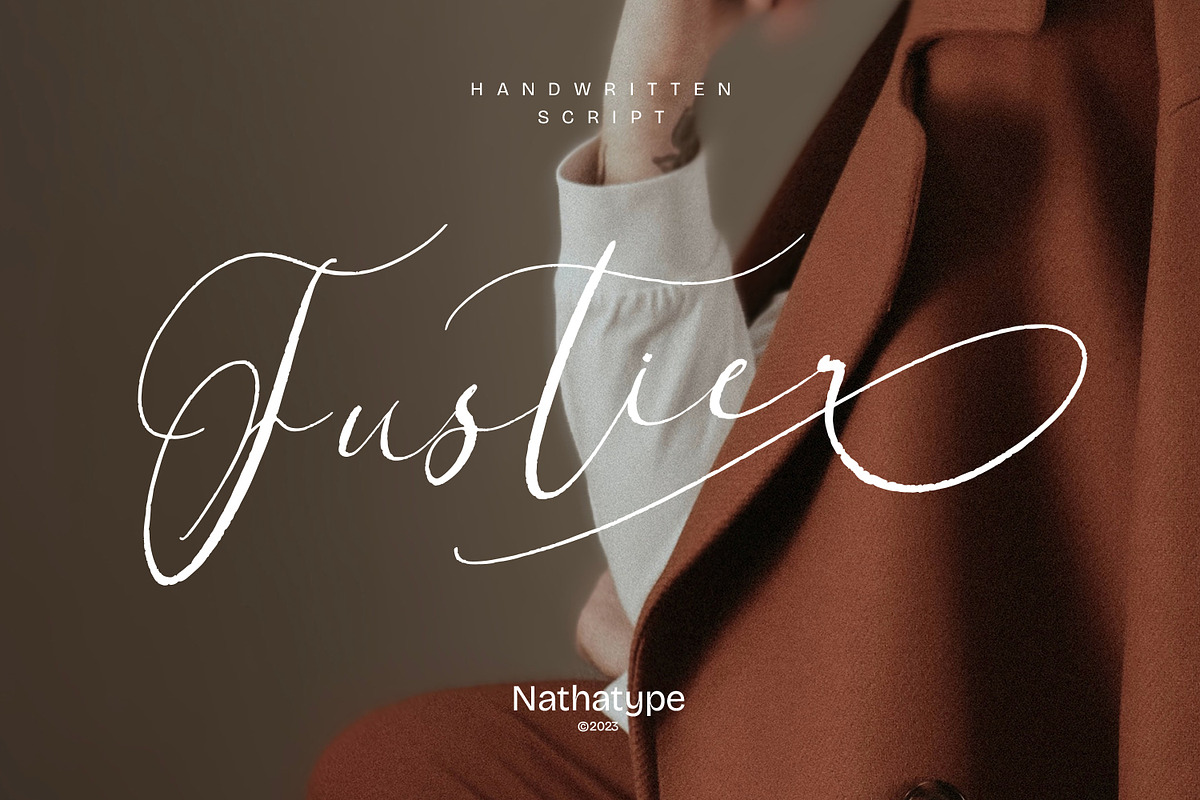 Fustier, a Handwritten Font by Nathatype (Photo 1 of 10)