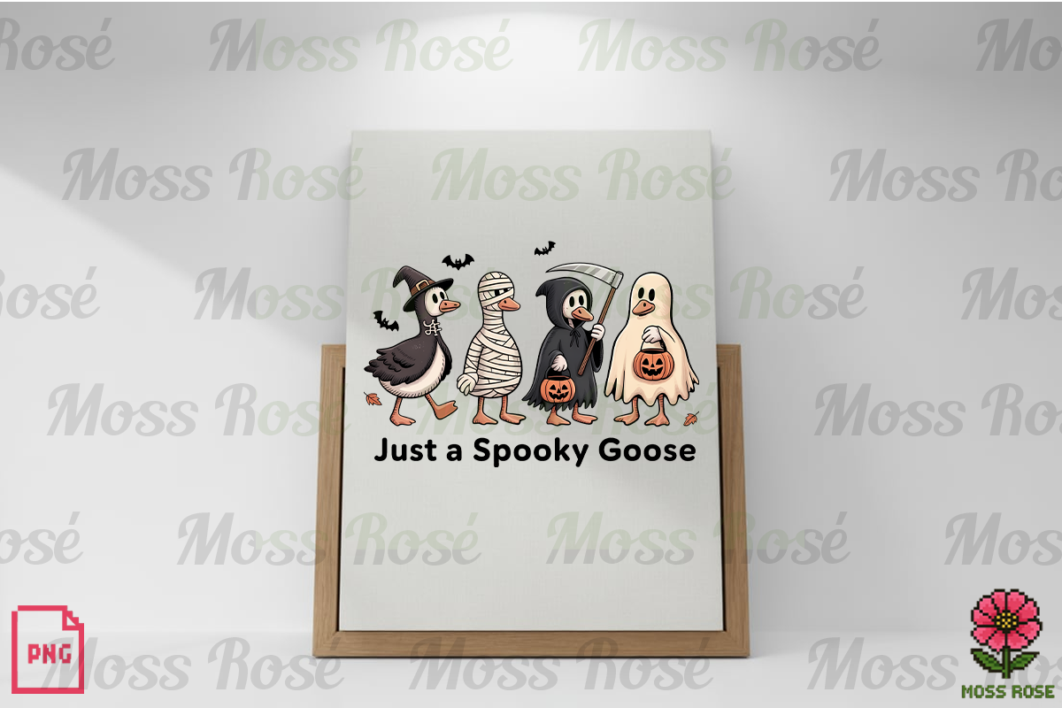 Spooky Goose Halloween PNG, a Graphic by Moss Rose (Photo 2 of 3)