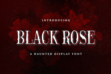 Black Rose - Haunted Display Font, a Font by StringLabs