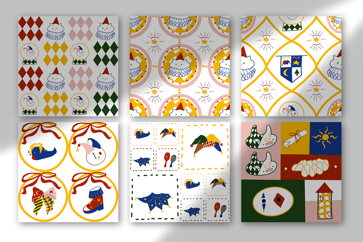 + 50 Jester Seamless Pattern, a Pattern Graphic by The Journey Atelier (Photo 10 of 17)
