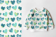 Blue hearts, a Pattern Graphic by Olena Kuznietsova (Thumbnail 5 of 9)