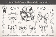 Graphic Ribbons and Bows, a Decorative Illustration by Inkant Studio (Thumbnail 1 of 2)