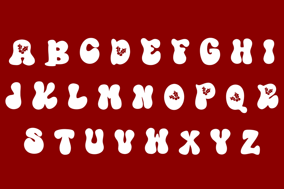 Retro xmas, a Symbol Font by Petal Pixels (Photo 3 of 10)