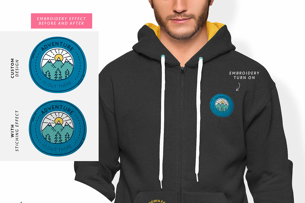 Men Hoodie 10x Mock-ups, a Hoody Mockup by Mocca Mockups Store (Photo 8 of 11)