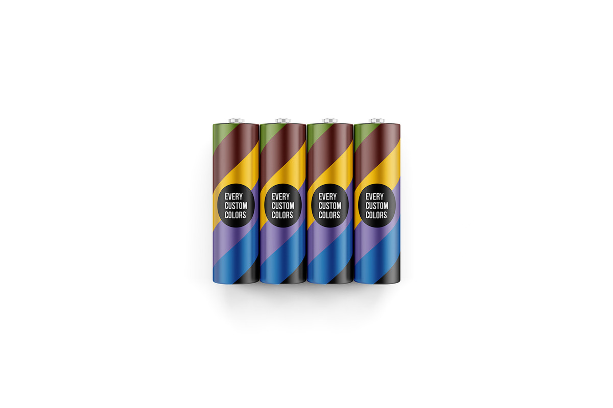 Battery AA. 3in1 Mockup, a Packaging Mockup by easymock (Photo 16 of 16)