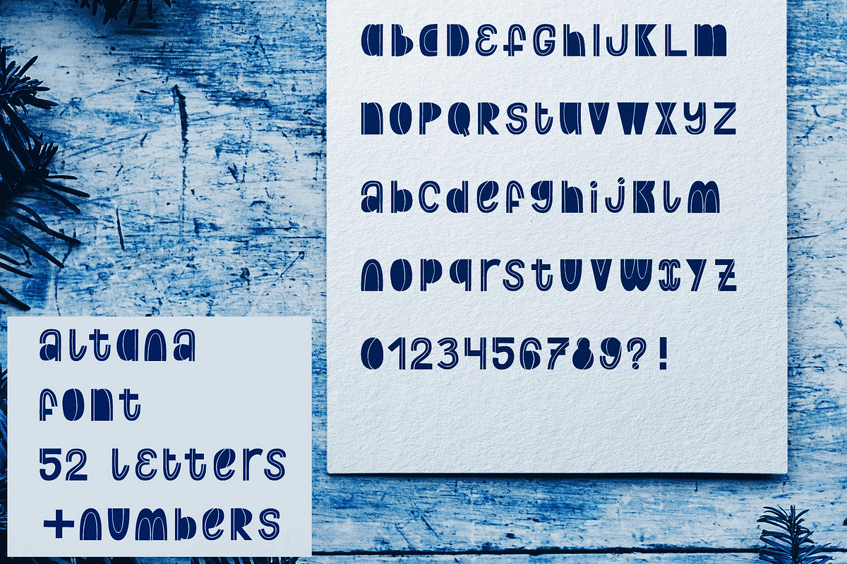 Decorative font. Altana preview 8
