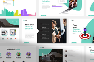 Cours Teaching Powerpoint Template